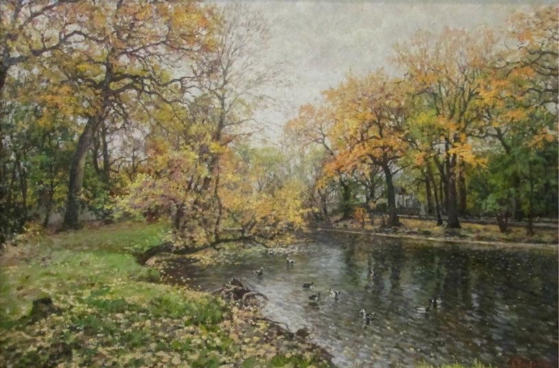  А.П.  Осенний день в парке. х.м. 60х90 2017г.